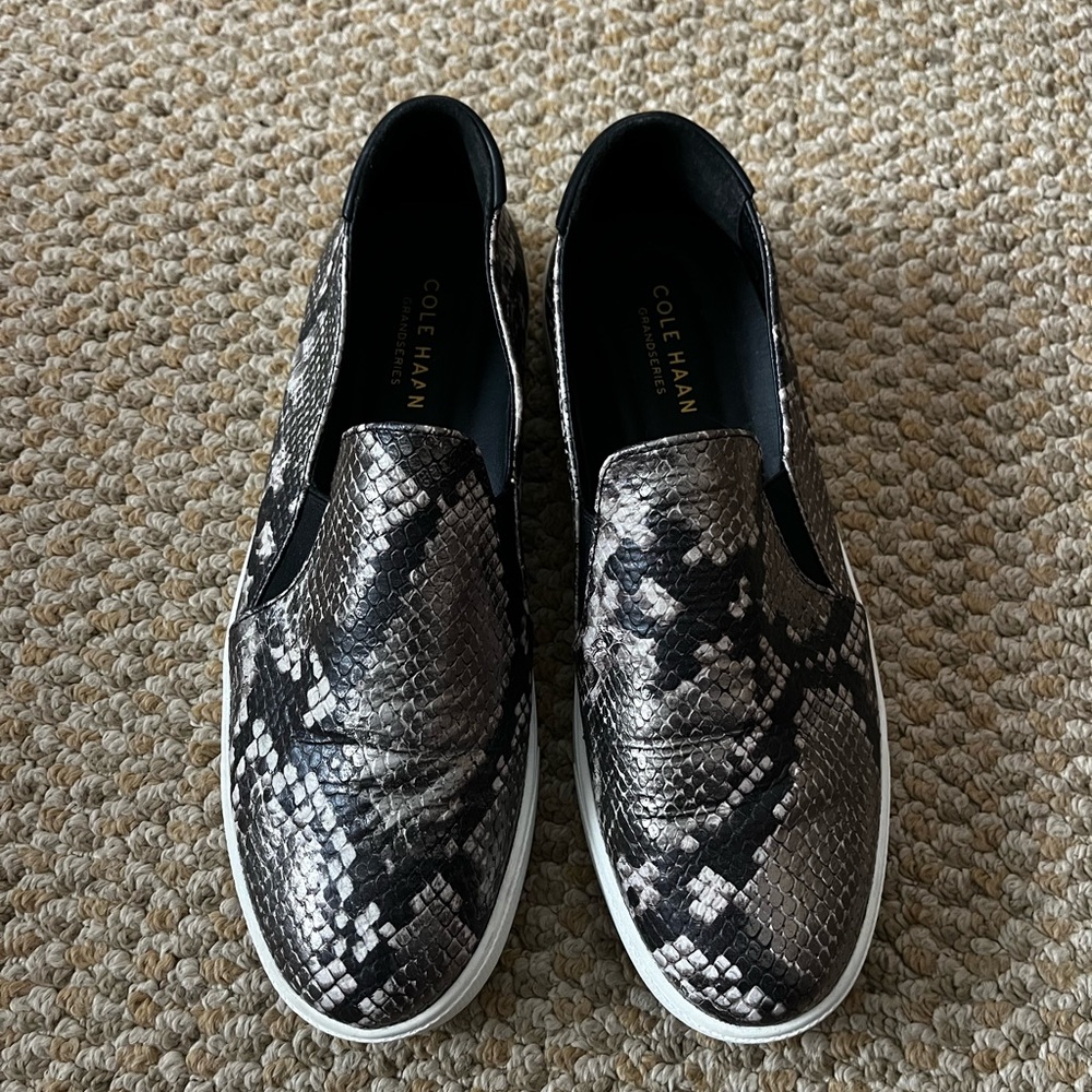 Cole Haan Women’s Grandpro Spectator Slip-on Sneaker Python Snake Skin 10B